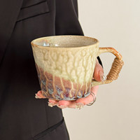 Mug en céramique de style vintage, design japonais, tasse à café et à thé haut de gamme avec couleur et logo personnalisés pour les cadeaux