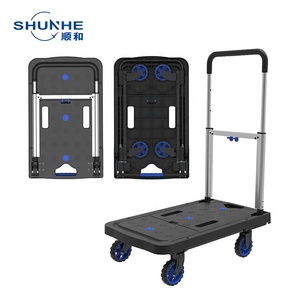 Nhiệm Vụ Nặng Nề Bàn Làm Việc 4 Bánh Xe Nói Chung Ngành Công Nghiệp Giao Thông Vận Tải Hàng Hóa Xe Đẩy Giỏ Hàng Nhựa Pallet Tay Xe Tải Cho Các Công Cụ Nền Tảng - Product Image 1