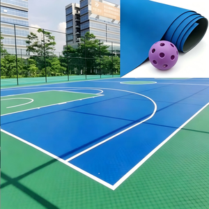 Customizable Modified Acrylic Sports Roll Flooring <b>Pickleball</b> & Tennis Court Surfaces Eco-Friendly Low VOC High <b>Ball</b> Rebound - Product Image 1