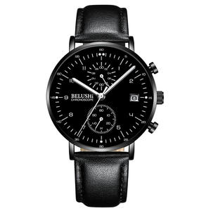 Reloj analógico deportivo rentable para hombre, correa de malla de acero inoxidable, relojes de cuarzo de muñeca con rueda de aleación de buena calidad - Product Image 1