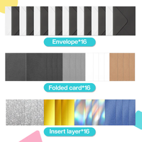 Likcut Viny Cutter : Kit de cartes à insérer, enveloppes, cartes pliables pour créer des cartes d'événements pour fêtes, mariages, jours fériés