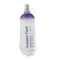 Gourde souple OEM 250ml/500ml pour la course à pied, bouteille d'eau en TPU pour le marathon, le camping et la randonnée