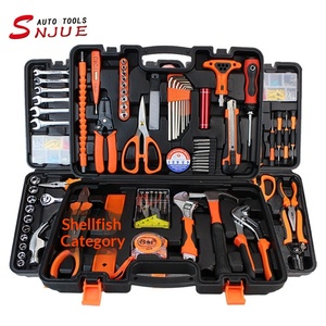 SNJUE – Coffret complet d'outils manuels haut de gamme <span class=keywords><strong>en</strong></span> acier au carbone pour la réparation domestique et automobile, et l'utilisation électrique des véhicules – Boîte à outils de quincaillerie - Product Image 5