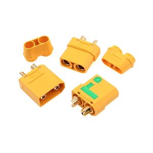 Cable Conector XT90H Macho/Hembra para Batería de Litio de Avión RC, Alta Corriente XT90S 10AWG 45A 10/20/30CM, Conector Banana Chapado en Oro - Product Image 2