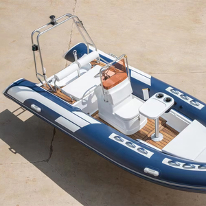 Nervure gonflable en PVC Yacht de sport à grande vitesse 1.2mm d'épaisseur conception pliante rigide pour les eaux de l'océan lac pêche matériau Hypalon stable - Product Image 5