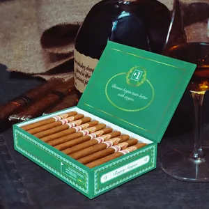 Op Maat Bedrukt Wikkelpapier Dik Houten Luxe Sigarenverpakking Sigarenkistje Sigaar Humidor