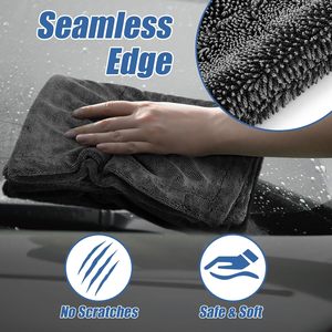 Handuk Pengering Mobil Premium 1200 GSM Microfiber Berkinerja Tinggi Tanpa Goresan, Noda Air, Teknik Tenun Ringan - Product Image 4