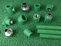Harga Fitting Pipa Plumbing 20-63MM, Fitting PPR, Sambungan Pipa PPR Berulir Betina, Fitting Pipa Plumbing Tee Elbow Socket