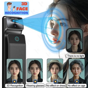 Tuya App vân tay Tủ Lỗ mộng xi lanh mật khẩu kiểm soát truy cập Video intercom không dây chuông cửa khóa - Product Image 2