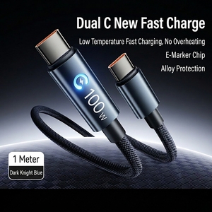 Cable USB-C a Tipo-C PD de 100W con Indicador Luminoso de Anillo, Aleación de Aluminio, Carga Rápida y Transferencia de Datos para <span class=keywords><strong>iPhone</strong></span> 15, 16 y 17 - Product Image 2