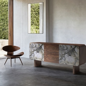 Usine <span class=keywords><strong>de</strong></span> meubles Guangdong Foshan <span class=keywords><strong>Buffet</strong></span> Art déco moderne en bois <span class=keywords><strong>de</strong></span> marbre naturel <span class=keywords><strong>pour</strong></span> les restaurants, les hôtels et les salles - Product Image 3