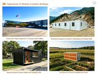 Maison conteneur démontable 40 pieds pour camp minier, dortoir de travailleurs, hébergement préfabriqué en structure acier
