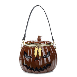 High Quality in Stock Fashion 3 D <strong>Skull</strong> Crossbones Cross Handbag Shape Pumpkin Shape Custom Bag <strong>Purse</strong> - Product Image 3