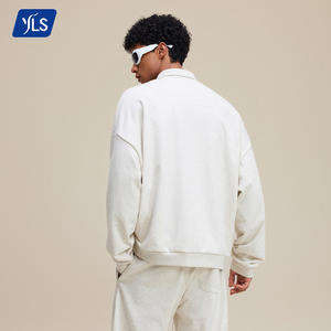 YLS3039 <span class=keywords><strong>felpa</strong></span> <span class=keywords><strong>Polo</strong></span> personalizzata pronta per l'allenamento <span class=keywords><strong>con</strong></span> spalle cadenti e Design Lifestyle Fitness - Product Image 3