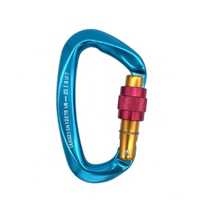 Mosquetón de aluminio con forma de <span class=keywords><strong>D</strong></span> para acampada, gancho de enlace rápido para exteriores, 6cm, precio competitivo - Product Image 1