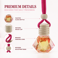 Diffuseur de parfum pour voiture en verre avec logo personnalisé, 8 ml, diffuseur de parfum pour voiture, parfum longue durée, OEM ODM en gros