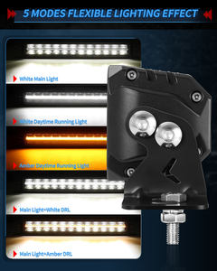 Nouvelle barre lumineuse LED ECE haute puissance modèle D-Max pour <span class=keywords><strong>Ford</strong></span>, Jeep, UTV, Pick-up 4x4, blanc ambre, position DRL, sans éblouissement - Product Image 3