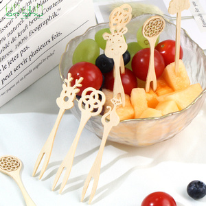 Disposable Bamboo Fruit Fork Eco Friendly Bar <strong>Cocktail</strong> Tea Coffee <strong>Stirrer</strong> Picks Factory Price 9/10/12/14cm