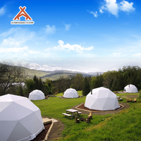 Kawagebo Kamp (KK) 8M Tente dôme géodésique de luxe en PVC personnalisée pour exposition, salon professionnel, serre, glamping et hôtel igloo