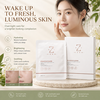 Masque de Nuit Réparateur au Lait Éclaircissant Bio Naturel Nonapeptide-1 Céramide, Masque Éclat Anti-Oxydant à l'Ergothionéine OEM