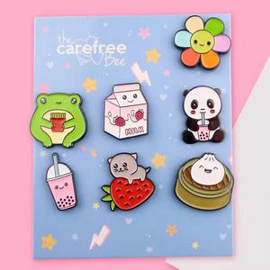 Pin esmaltado de conejo <span class=keywords><strong>Tsuki</strong></span>, moderno, antiguo, de ocio, acogedor, con diseño de juego, de níquel negro, con temática de amor, conejito lindo, tejido, broche, insignia de solapa, letterpress - Product Image 4