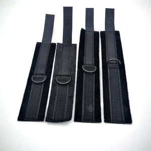 SmAdult productos eróticos tubo de acero inoxidable doble barra de felpa esposas Footcuffs juguetes alternativos para mujeres correa de pierna Bondage - Product Image 6