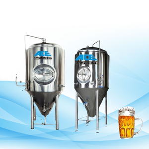 Sistema de fermentación de acero inoxidable Ace, tanque de fermentación de cerveza cónico Lager con chaqueta de refrigeración para fermentador - Product Image 1