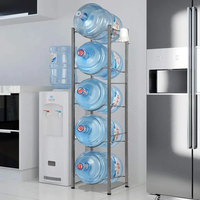 Support de stockage de bouteilles d'eau autonome de 5 gallons Support d'affichage en métal robuste pour gallon d'eau