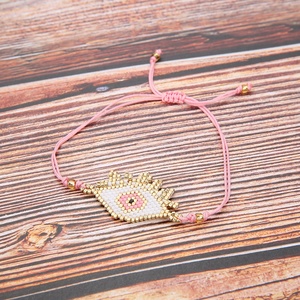 Moyamiya bunt Miyuki böse Augen-Armband ethnische Samenperlen handgewebt türkisches Pulsera mujer zubehör - Product Image 6