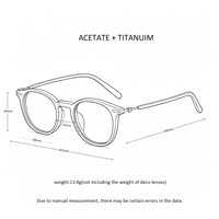 Montures de lunettes optiques haut de gamme en acétate, sur mesure, avec verres correcteurs médicaux