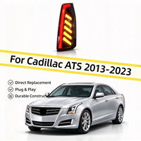 Nouveau feu arrière à LED pour Cadillac ATS 2013-2023, ensemble de feux arrière, barre lumineuse rouge, accent ambre, pièce de rechange pour véhicule