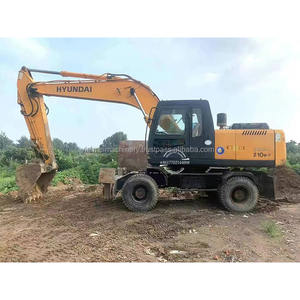 Hyundai 210W-7 Offre Spéciale d'occasion Meilleure vente Excavatrice d'occasion originale fabriquée en Corée du Sud Excavatrice sur pneus Hyundai 21 tonnes 210w-7 - Product Image 1