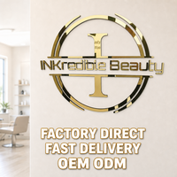 Lettres Métalliques Personnalisées OEM ODM en Gros, Enseigne de Salon de Beauté Dorée Effet Miroir, Lettrage 3D en Acier Inoxydable, Signalétique Murale