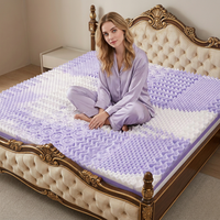 Surmatelas en mousse à mémoire de forme écologique haute densité 7 zones gaufrées pour un sommeil réparateur – Orthopédique pour la maison, l'hôtel et l'hôpital