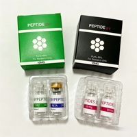 Etiqueta Adhesiva Personalizada para Viales de Vidrio de 3ml, 5ml y 10ml, Resistente a Bajas Temperaturas, para Muestras de Péptidos, Impresa para el Sector Sanitario