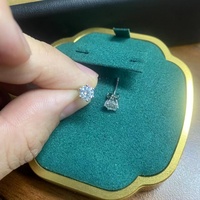 Pendientes de Plata de Ley 925 Clásicos al por Mayor, Chapados en Platino, con Moissanita Certificada de Corte Brillante, para Mujer, Aniversario, Súper Oferta