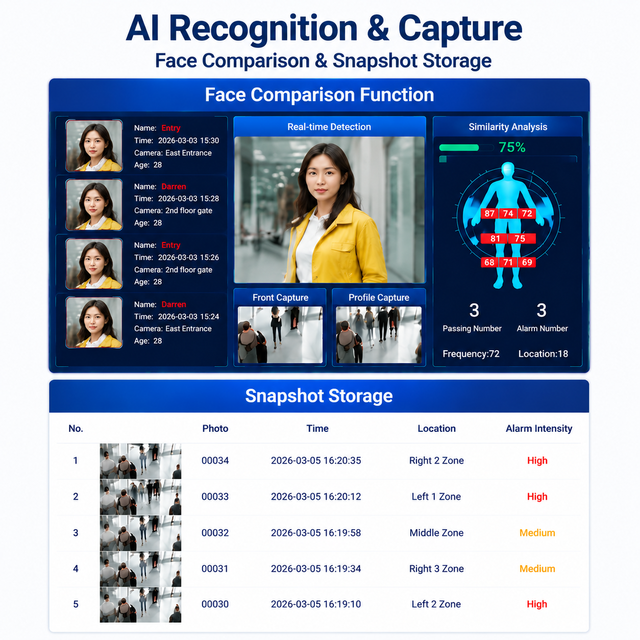 Dual 29" LCD Walk Through Metal Detector Gate, 6/12 Zone Security System, AI Face Recognition Alarm for High Traffic Areas