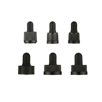 Pipettes en verre LANJING 1 ml/2 ml avec collier en PP, bouchons de pipette en verre marqués pour l'emballage d'huiles essentielles
