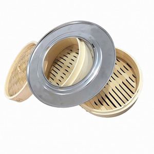 Couscous Maker 3In1 Dim Sum Korb Blau Faltbare Dampfschale Dampfgarblech Fur Die Kuche Rosafarbener Bambusdampfer - Product Image 1