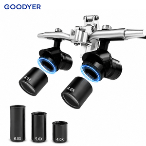 Loupes dentaires GOODYER avec lentilles magnétiques interchangeables <span class=keywords><strong>4X</strong></span> <span class=keywords><strong>5X</strong></span> 6X, distance de travail, filtre multicolore, certifiées CE - Product Image 3
