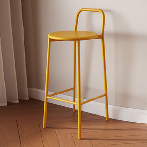 Chaise <span class=keywords><strong>de</strong></span> <span class=keywords><strong>bar</strong></span> extérieure design nordique moderne, <span class=keywords><strong>tabouret</strong></span> haut simple et luxueux avec dossier décontracté pour bars et salons - Product Image 4