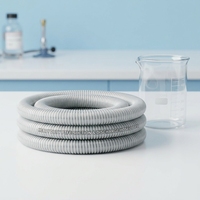 Tuyau de transfert chimique en PTFE avec spirale métallique extérieure résistant aux éclatement pour usine pétrochimique et terminal