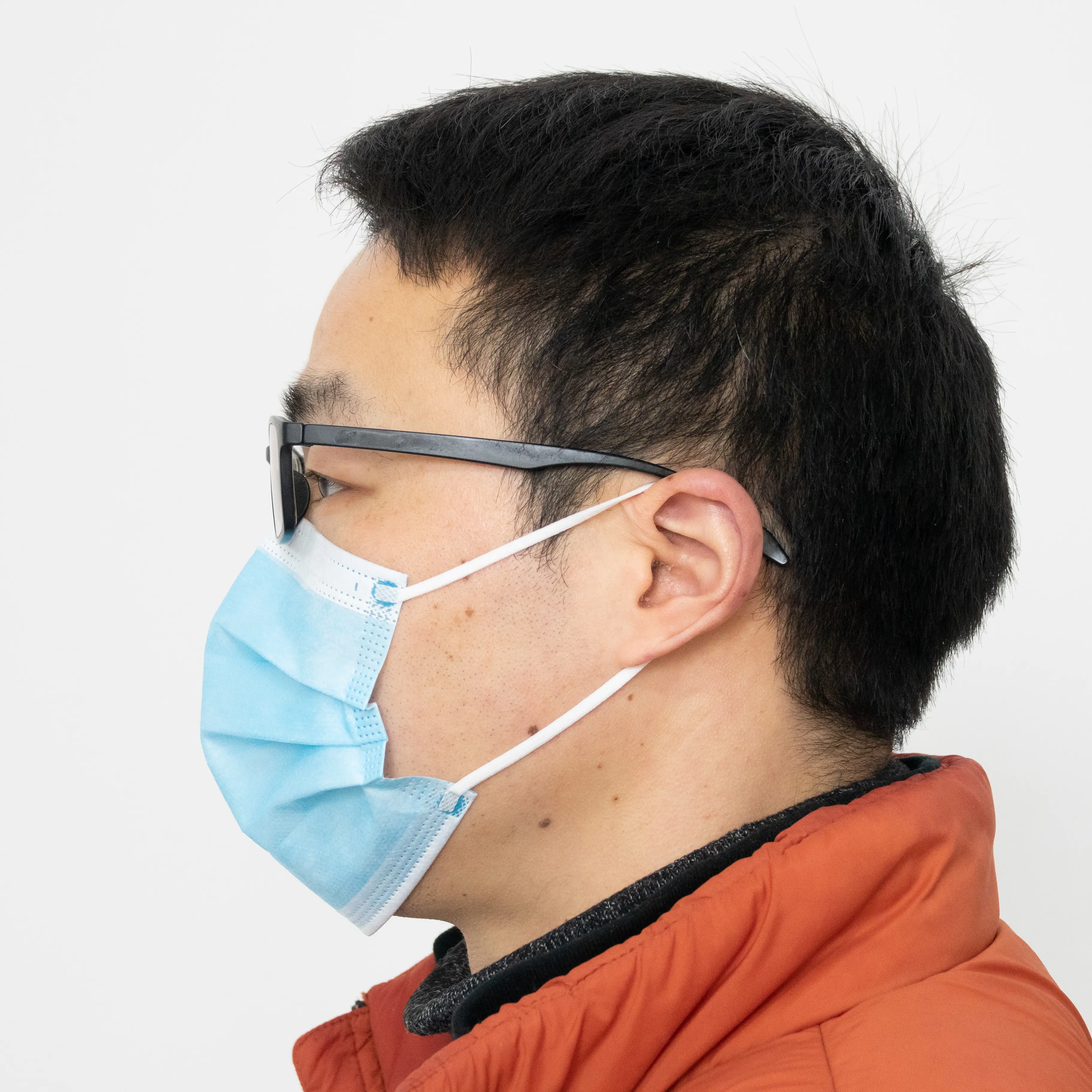 BFE>99% black 3 ply disposable Non woven surgical face mask ASTM level 1 2 3