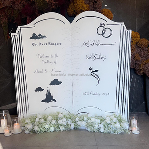 ZHY privé personnalisé fête de <span class=keywords><strong>mariage</strong></span> <span class=keywords><strong>livre</strong></span> toile de fond acrylique 3D toile de fond <span class=keywords><strong>livre</strong></span> - Product Image 1
