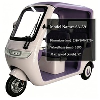 Rickshaw électrique confortable pour 3 personnes, idéal pour le transport de passagers locaux - Spécifications personnalisables pour répondre à vos besoins