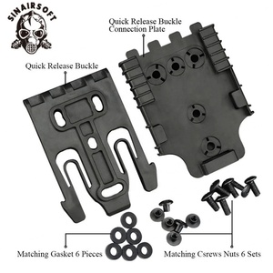 Kit de système de verrouillage rapide QLS, fourche de verrouillage et plaque de montage pour holster tactique, accessoires d'attache pour holster QLS avec quincaillerie - Product Image 2