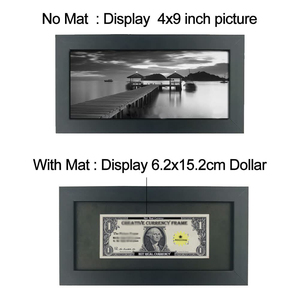 Nhà Máy bán hàng trực tiếp 4x9 inch Đen Đô La hóa đơn khung bao gồm thảm Giá vẽ đứng handmade sáng tạo rắn gỗ khung ảnh - Product Image 2