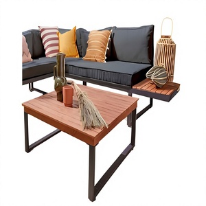 Modern Aluminum Garden Furniture Waterproof <b>Outdoor</b> Corner <b>Sofa</b> Set For Patio Balcony Hotel And Cafe - Product Image 1