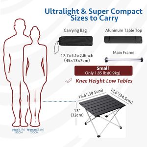 Wholesale Portable Aluminum Folding Camping <b>Table</b>, Lightweight Outdoor <b>Table</b> for Picnic, Beach, <b>BBQ</b> & Camping - Product Image 5