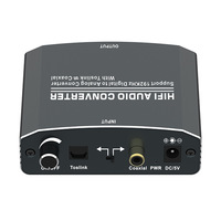 Decodificador de audio de metal Convertidor analógico DAC ADC Convertidor digital a analógico de alta calidad Accesorio de audio y video
